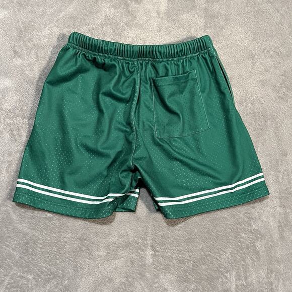 Looney Tunes Shorts Mens Large Green Mesh Basketball Buggs Bunny Shorts - Picture 5 of 9